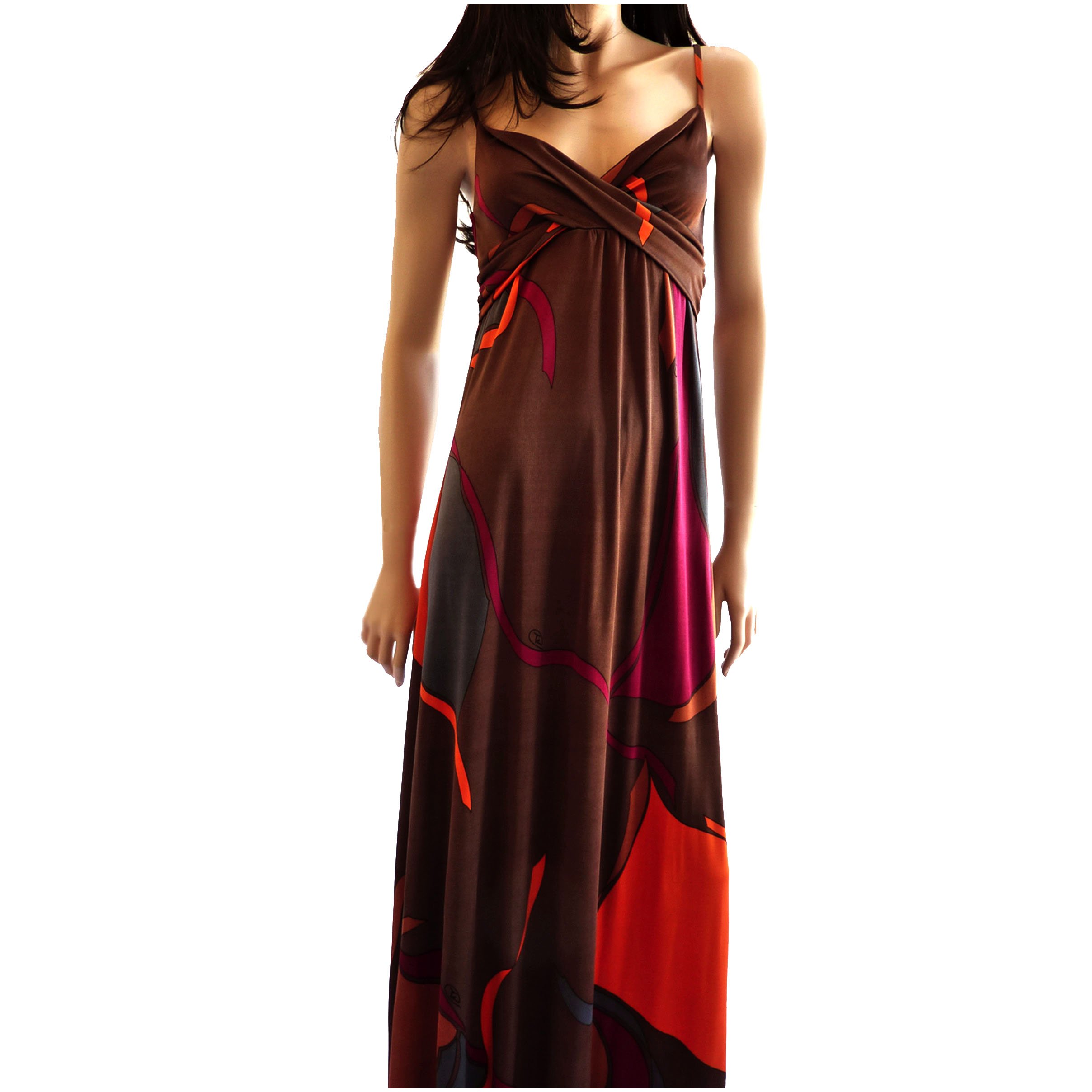 maxi hobo flora kung silk dress