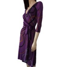 Catherine purple wrap dress