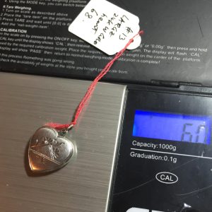 solid white gold heart locket @selectioncoste.com