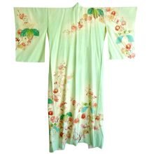 Green Floral Kimono
