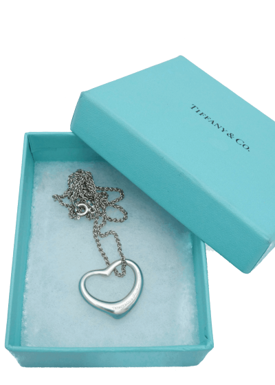 Tiffany & Co. Elsa Peretti Large Sterling Heart Necklace