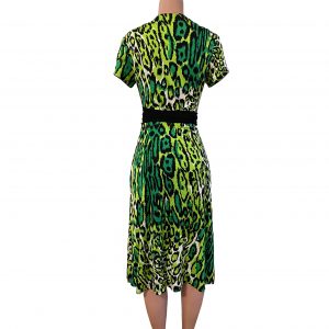 harper green wrap dress flora kung