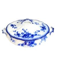 wh-Grindley-Marechal-Neil-flow-blue-Oval-Covered-Vegetable-tureen
