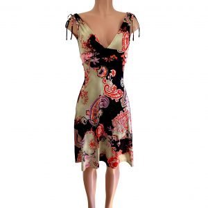 flora-kung-printed-boho-deep-v-drawstring-shoulder-dress