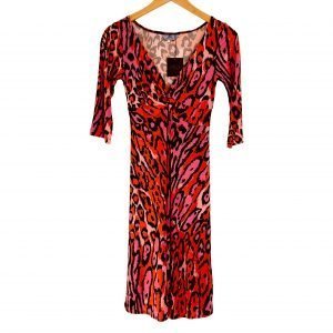 v-neck-flora-kung-pink-red-leopard-silk-dress