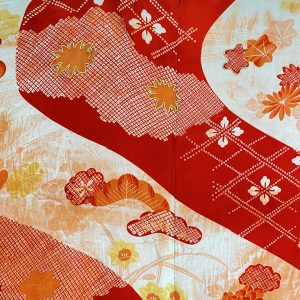 vintage-japanese-red-wave-print-for-silk-crepe-kimono-selectioncoste
