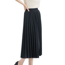 dark-navy-japanese-classic-pleated-midi-skirt