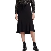 ines-de-la-fressange-flare-midi-black-skirt