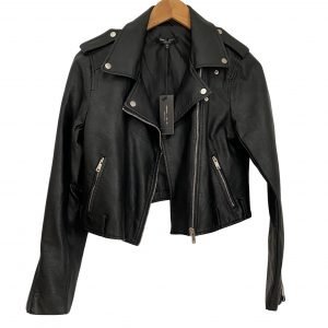 romeo-juliet-couture-black-leather-NWT-cropped-moto-jacket
