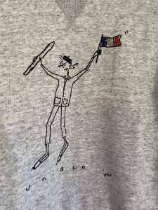 ines-de-la-fressange-paris-logo-french-heather-gray-sweatshirt