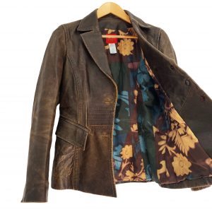 Kenzo-made-in-France-Paris-brown-Jungle-distressed-Leather-jacket