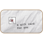 Selection Coste crinkle paper egift card