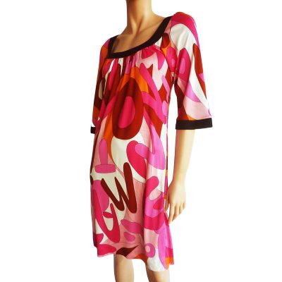 Flora Kung chloe dress in pink print